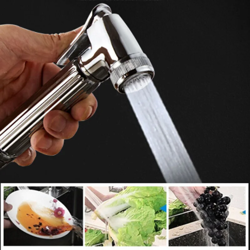 

1*Faucet Pull-Out Kitchen Sink Basin Mixed Faucet Copper 360 Degree Rotation LED Color New Arrival