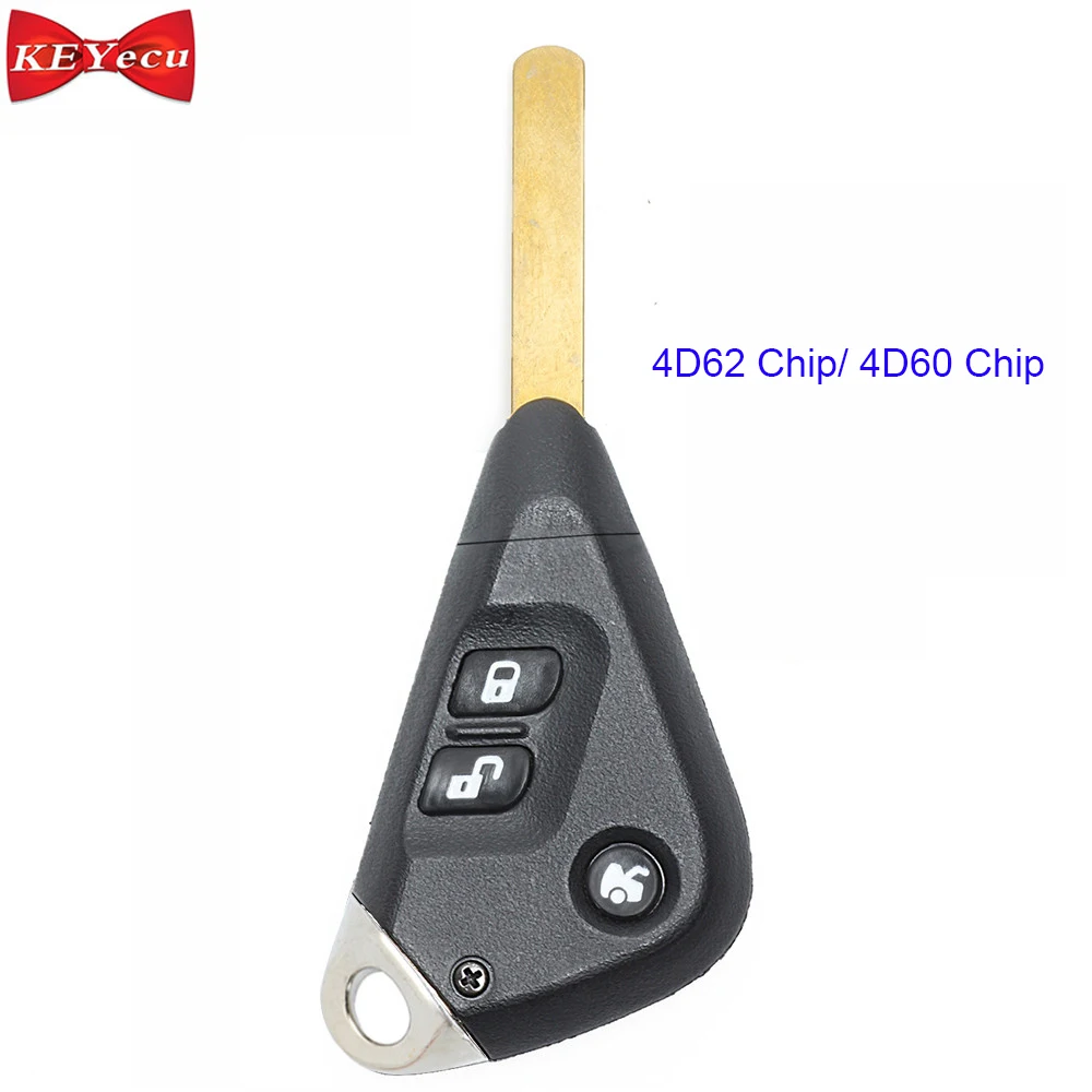 

KEYECU for Subaru Forester Remote Key Fob 3 Button 4D62 Chip / 4D60 Chip 433MHz