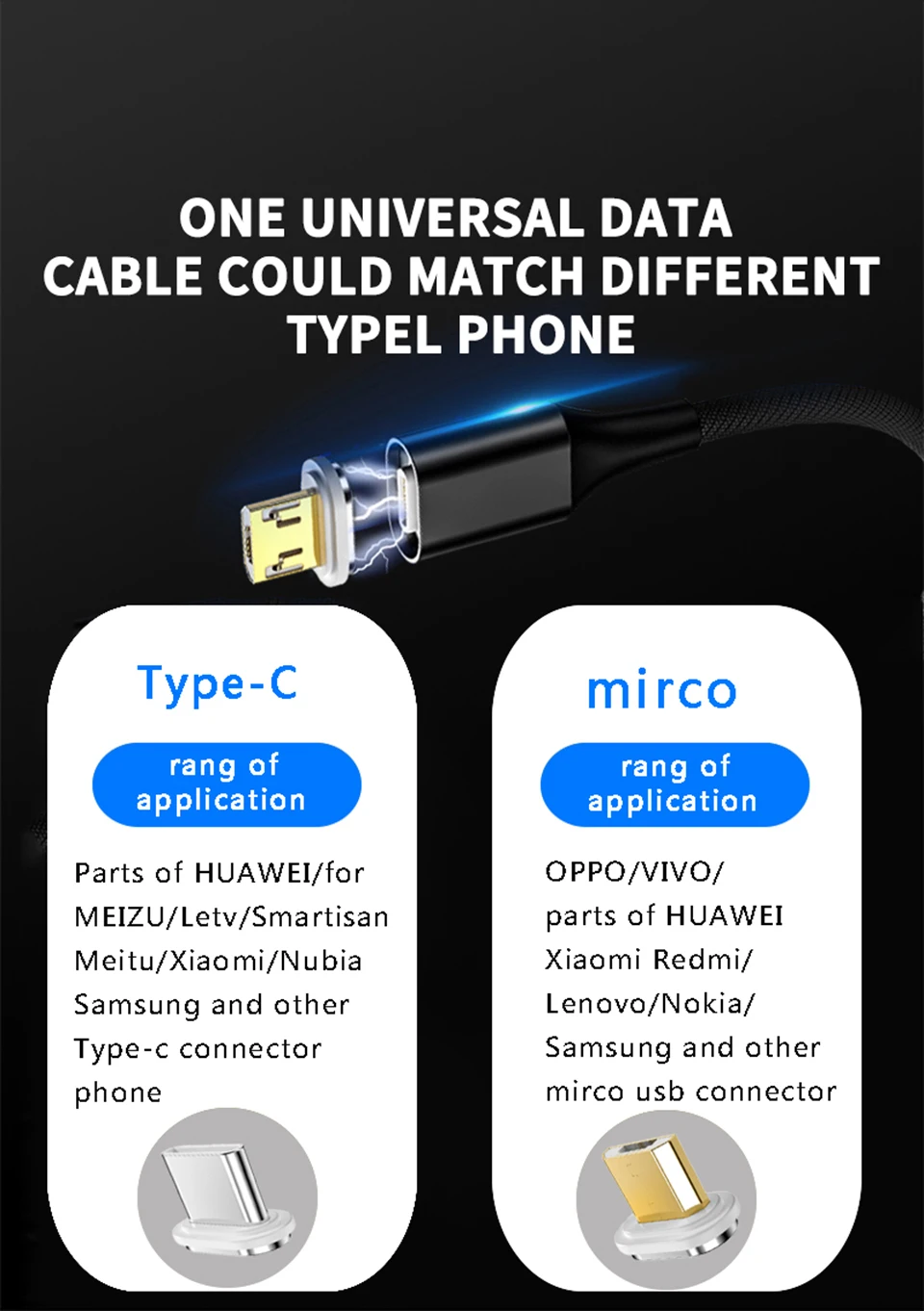 Магнитный кабель 5А Usb type C, супер быстрая зарядка, магнитный кабель Usb cabos для huawei mate 30 p30 pro p20, каво, Магнетик Microusb