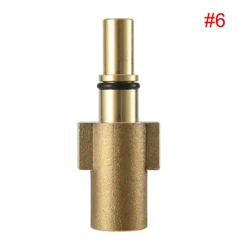 

High-Pressure Car Wash Water Gun Foam Pot Adapter Pure Copper Turn 1/4 Pair Of Silk Pa Pot Quick Insert 1/4 Joint Accessories