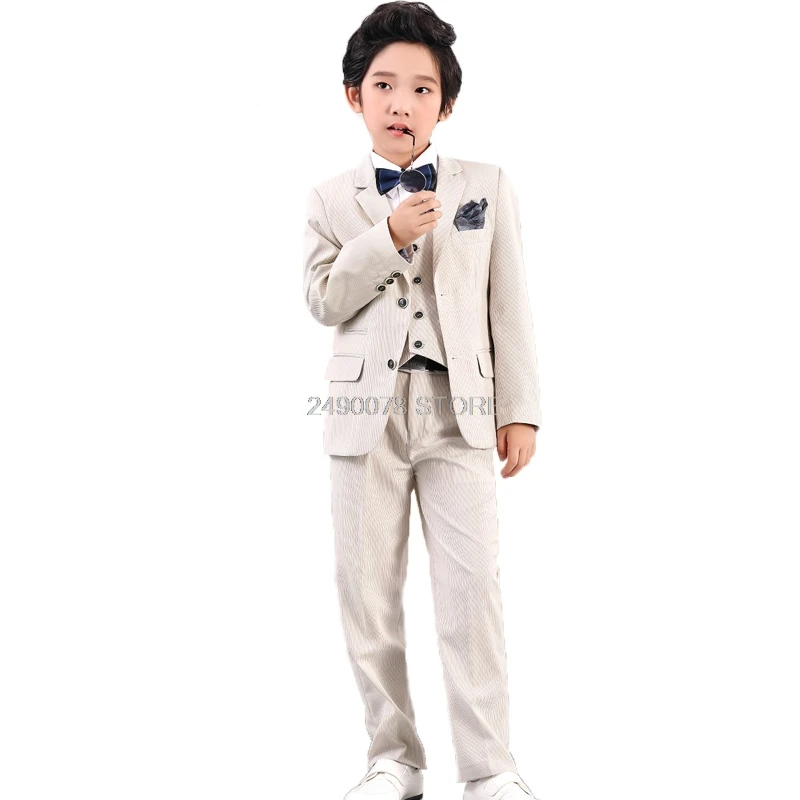 New Kids Formal Suits Boy Beige Suits For Weddings Terno Infantil Costume Enfant Garcon Mariage Disfraz Infantil Boys Suits Clothing Sets Aliexpress