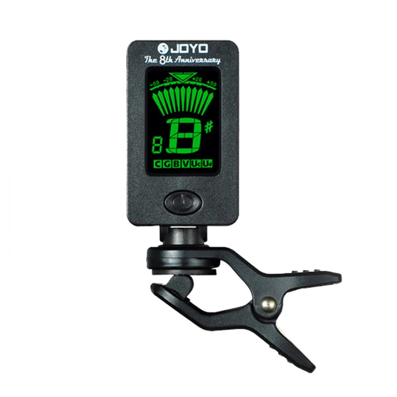 20pcs/lot JOYO LCD Clip-on Guitar Tuner Bass tuner violin ukuele Chromatic universal 360Degree Rotatable sensitive | Спорт и