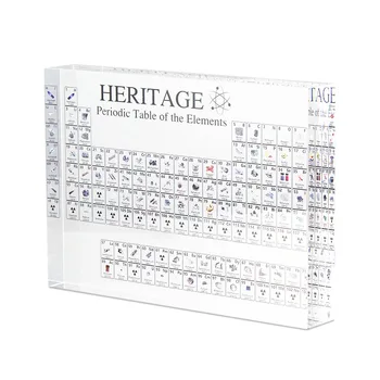 

Acrylic Periodic Table Display with Elements Teacher Students Gifts Crafts Decor JS23