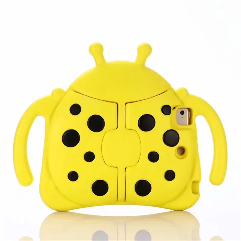 3D EVA с мультяшным жуком чехол для iPad Mini 1/2/3 Mini2 Mini3 чехол для планшета с рисунком божьей коровки для детей на ощупь чехол на заднюю панель телефона с подставкой держатель