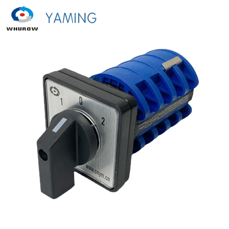 Interruptor Rotativo de Placa Pequena On-off-on On-off-on Posições 20a 500v Interruptor do Motor de Velocidade Dupla Interruptor de Comutação Lw8205.5s1 4