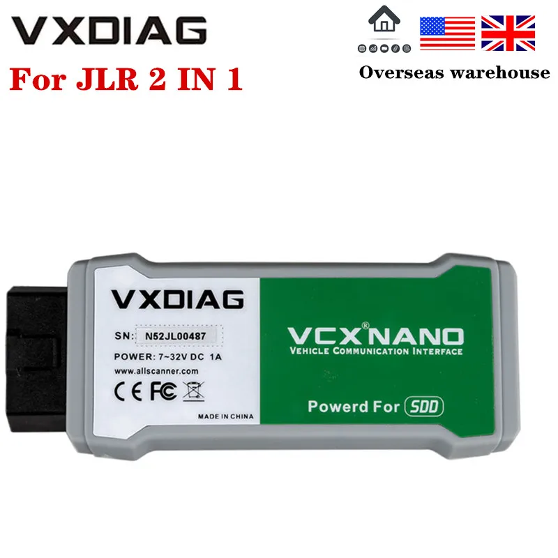 VXDIAG VCX NANO для Land Rover/Jaguar V145 автомобильный диагностический инструмент почти всех
