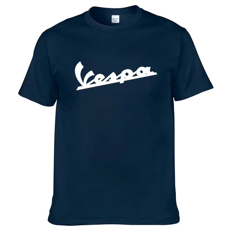 

2019 cotton high quality top Vespa printed t-shirt summer wild casual short sleeve brand clothing simple cool t-shirt #17