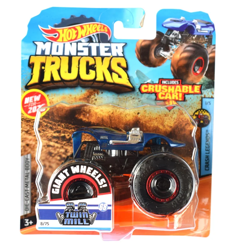 Hot Wheels треки литые под давлением 1: 64 автомобиль игрушки коллекция Monster Trucks ассортимент металлические Машинки Игрушки для мальчиков для детей Подарки для детей - Цвет: BIG FOOT