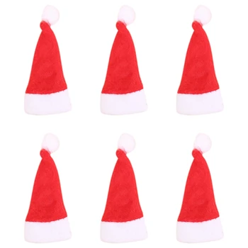 

Creative Xmas Lolli Hat Mini Santa Claus Hat Christmas Xmas Lolli Top Topper Cover Festival Christmas Party