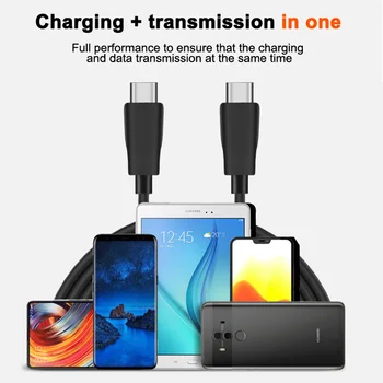 

GOOGHO PD 60W USB C to USB Type-C Cable QC4.0 3.0 Fast Charge Data Cable for Macbook Samsung S9 Plus USB C Cable for Huawei P30