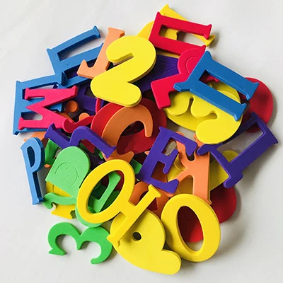 Baby Puzzle Bath Toy EVA Alphanumeric Letter Paste Kindergarten Cognitive Word jigsaw Bathroom Number forKid Early Education Toy 19