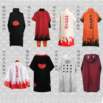 

Anime Naruto Cosplay Costume Akatsuki Itachi Uchiha Hawk Uchiha Sasuke Hatake Kakashi Uzumaki Naruto Cosplay Cloak Hooded Cape