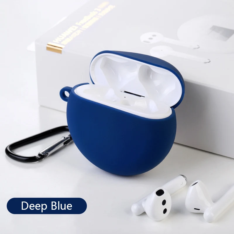 deep blue Силиконовый чехол для huawei FreeBuds 3, чехол s, разноцветный Защитный Тонкий чехол для FreeBuds 3 pro, Прямая поставка - Цвет: deep blue