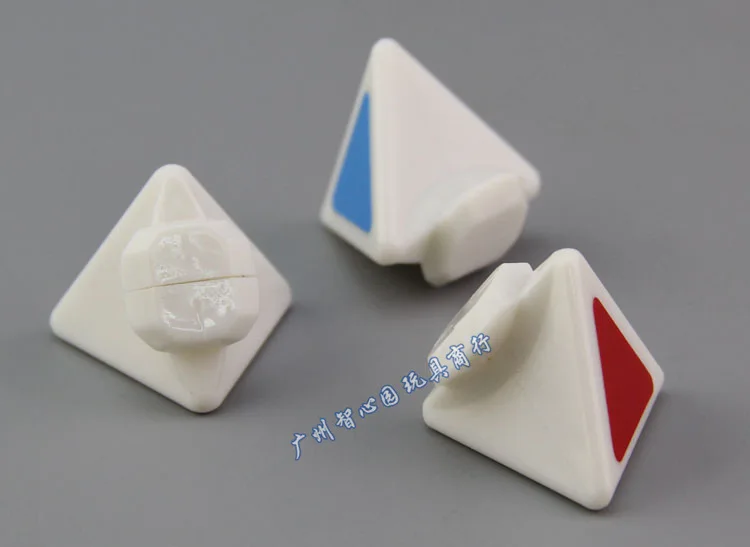 Гуси Пирамида Кубик Рубика Белый Даян треугольный четырехосевой Tetrahedral Abnormity Cube