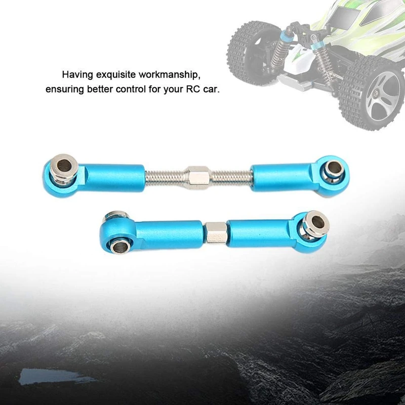 1 комплект рулевой тяги Регулируемый рычаг для WLtoys 1/18 A959 B A969 A979 K929 RC