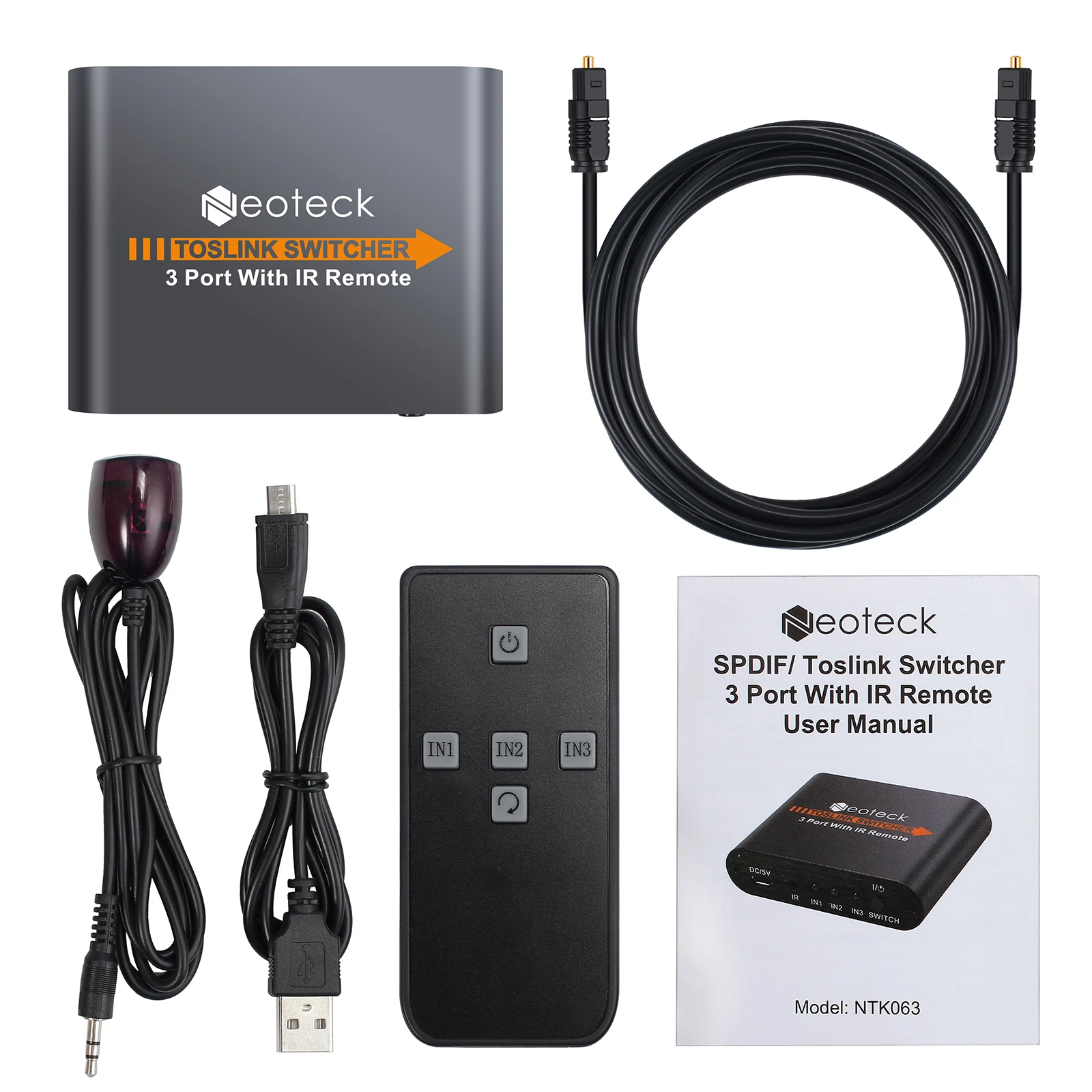 LiNKFOR SPDIF/Toslink Switcher 3x1 с ИК цифровым оптическим аудио переключателем 3 в 1 из SPDIF