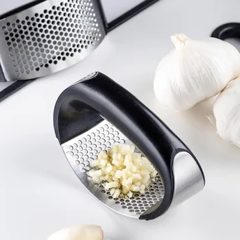 

304 Stainless Steel Presses Manual Chopping Garlic Tools Curve Fruit Vegetable Kitchen Gadgets Y1025 C