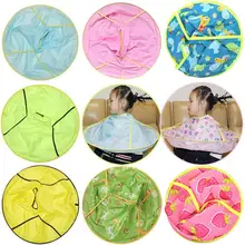 Плащ для стрижки волос Профессиональные салонные для волос домашняя ткань мультфильм семья парикмахерские круглые накидки