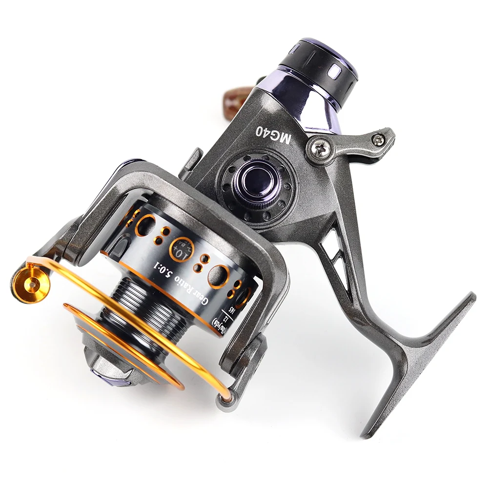 Yumoshi 3000- 6000 Metal Spinning Fishing Reel 10+1BB Saltewater Carp Fishing Reel Front and rear brake Speed ratio 5.0:1 5.2:1