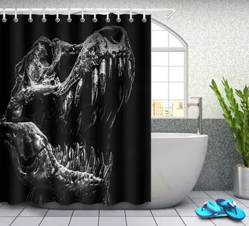 

Decaying Dinosaur Skull Waterproof Fabric Shower Curtain Bath Accessory Sets