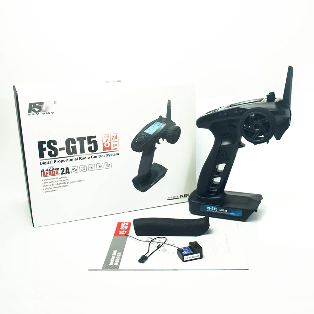 Новинка Flysky FS GT5 2 4G 6 канальный передатчик с приемником BS6 встроенный гироскоп