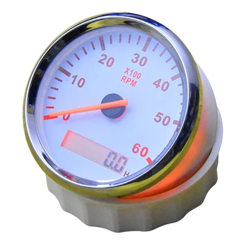 

Boat outboard Tachometer Marine Car Tacho Meter with LCD Hourmeter 85mm 6000 RPM motorcycle digital gauge pointer racing sensor