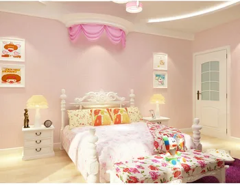 

Pink Color Wall Paper(Stricker) Wallpaper Roll for Home Decoration and hot sell stricker