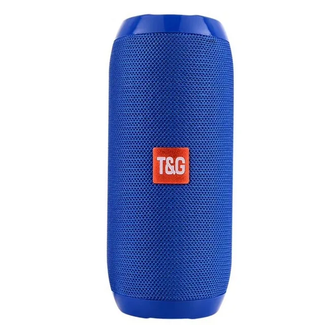 BLUE TG117 Hifi портативный динамик беспроводной Bluetooth динамик бас Саундбар с сабвуфером открытый динамик громкий динамик для телефона xiaomi - Цвет: BLUE