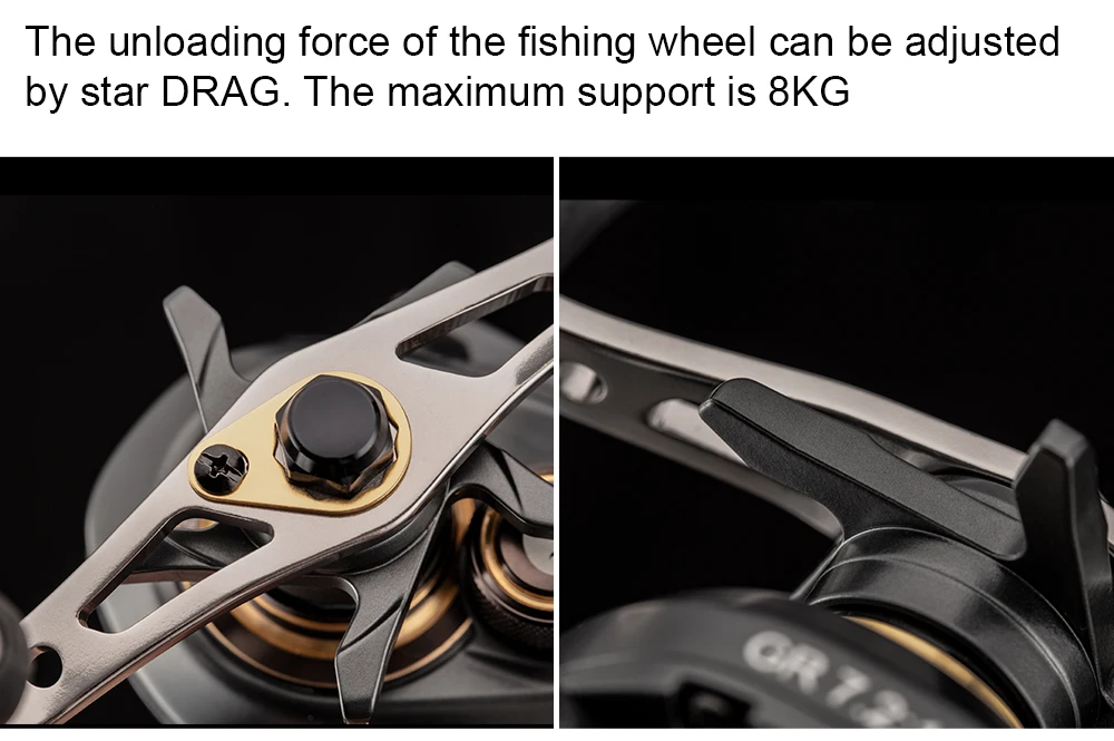 8KG Max Drag 7+1 BBs 7.2:1 High Speed Fishing Reel