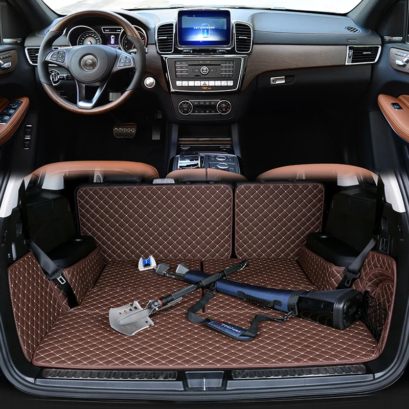 Автомобильные дорожные коврики специальные для автомобиля Mercedes Benz GL X166 7 мест 2017
