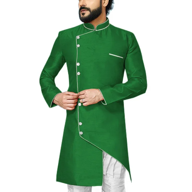 Wedding-Groom-Men-Robe-Mandarin-Collar-Mens-Indo-Western-Special-Dinner-Party-Modest-Coat-Contrast-Color.jpg_640x640 (2)