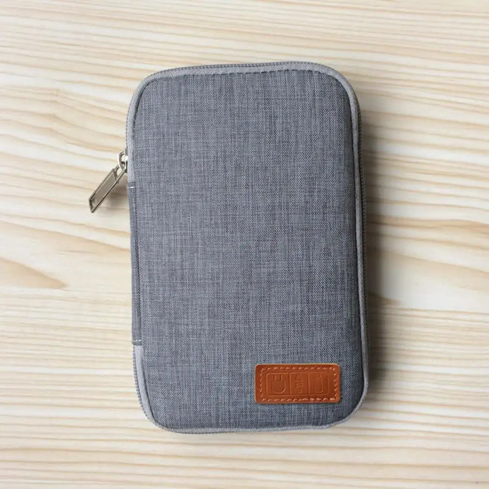 Gray Хоббилан дорожный кабель сумка для USB зарядного устройства провод для наушников жесткий диск чехол для гаджета сумка для банка питания кабель для передачи данных телефон подходит для Ipad - Цвет: Gray