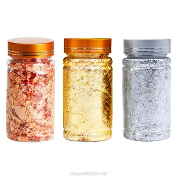 

3g Gold Silver Foil Decorative Paper Resin Mold Fillings Shiny Sequins Glitters Filling Materials Resin Making Au11 20 Dropship