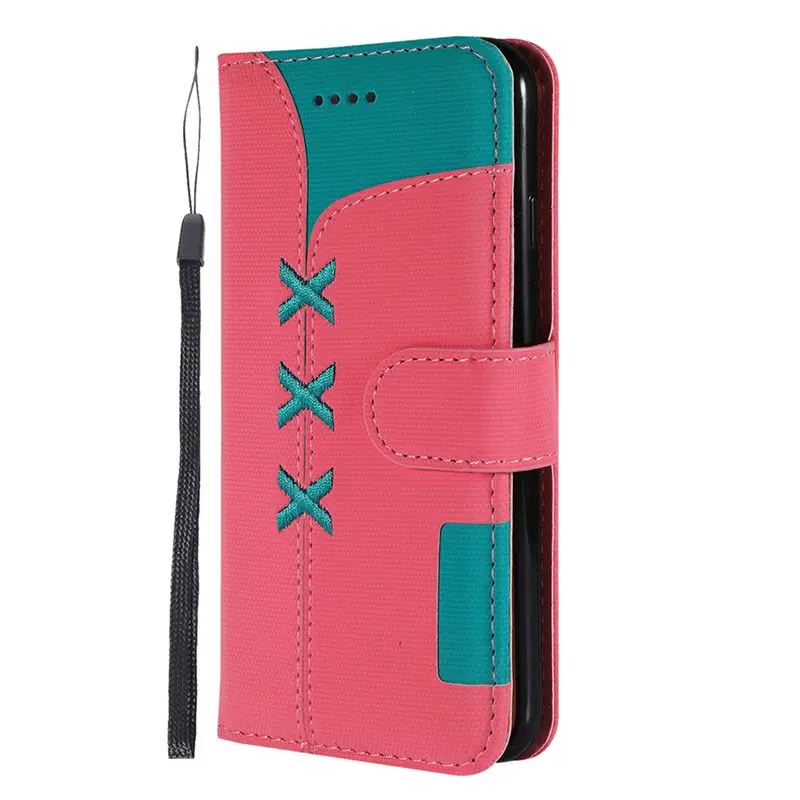 Luxury Flip Wallet Case For Samsung A50 A70 A40 A30 A20 M20 S8 S9 S10 Plus Note 9 Case For Samsung A50 Case Phone Capa Fundas - Цвет: Pink
