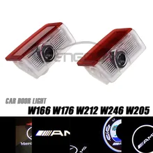 2 шт. светодиодный двери автомобиля лазерный проектор логотип эмблема Добро Пожаловать Тень Лампы для Mercedes/Benz W212 W176 4matic E B C ML GL Class