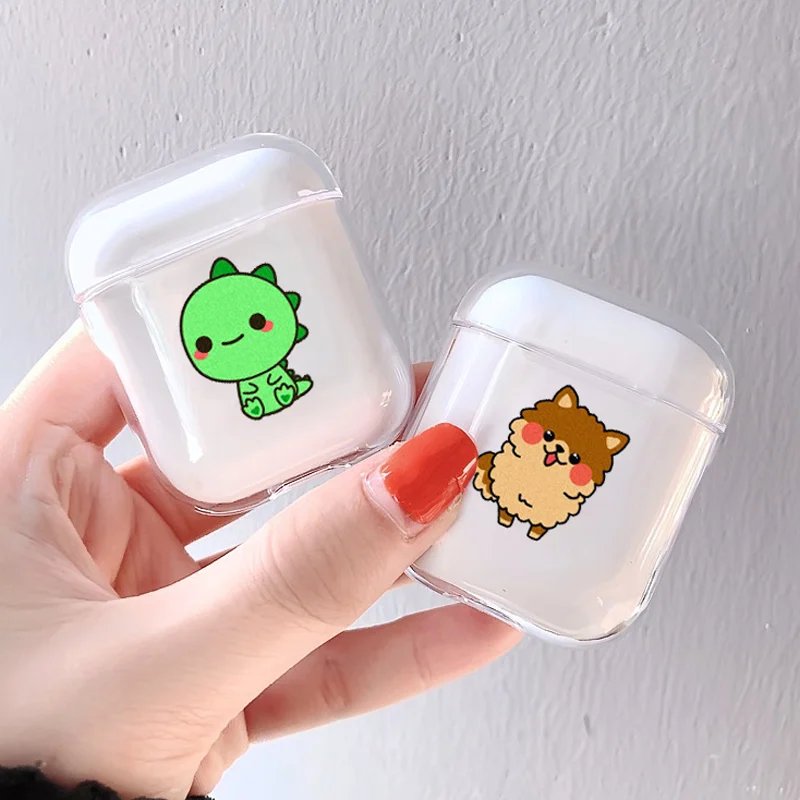 Мягкий силиконовый милый Чехол Air Pods чехол для Apple airpods Роскошный с животными