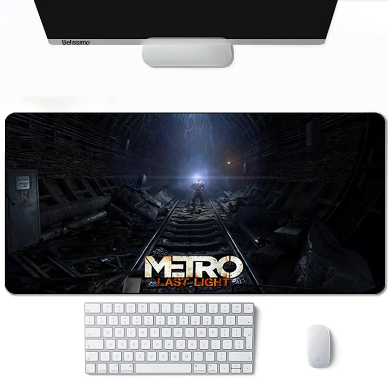 Настольный игровой коврик для ноутбука и мыши Metro 2033 белый ковер манги аниме