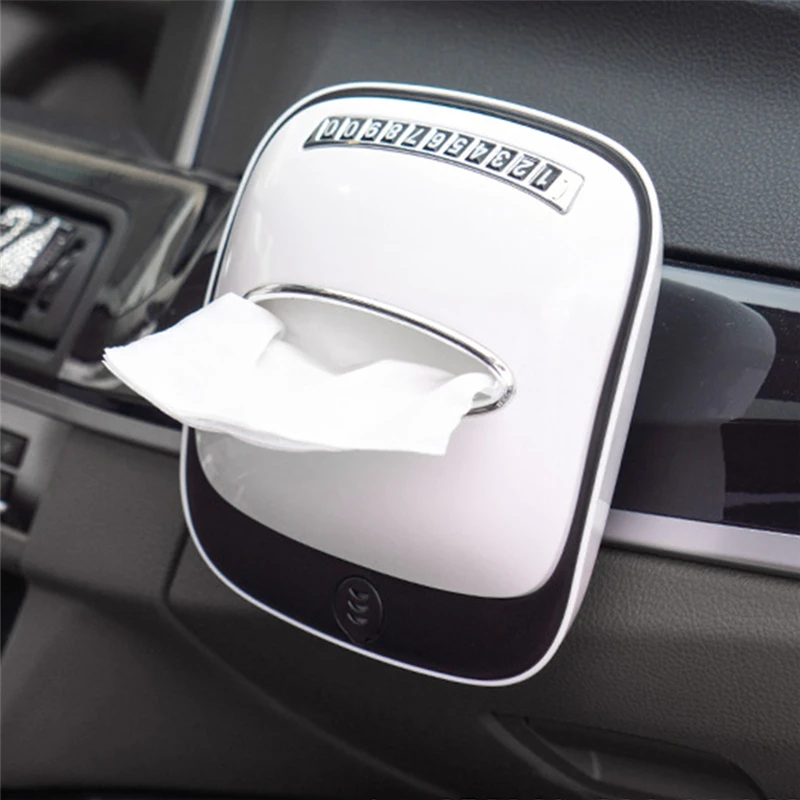 

New Multi-functional Car Tissue Napkin Holder Creative Solid Tissue Organizer Storage Box Anti-slip Auto Interior Accessories