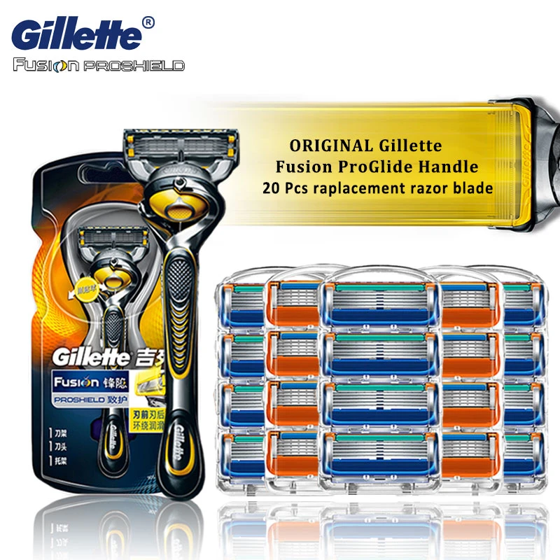 Оригинальная бритва Gillette Fusion Proshield 5 слойный держатель ручки из нержавеющей стали