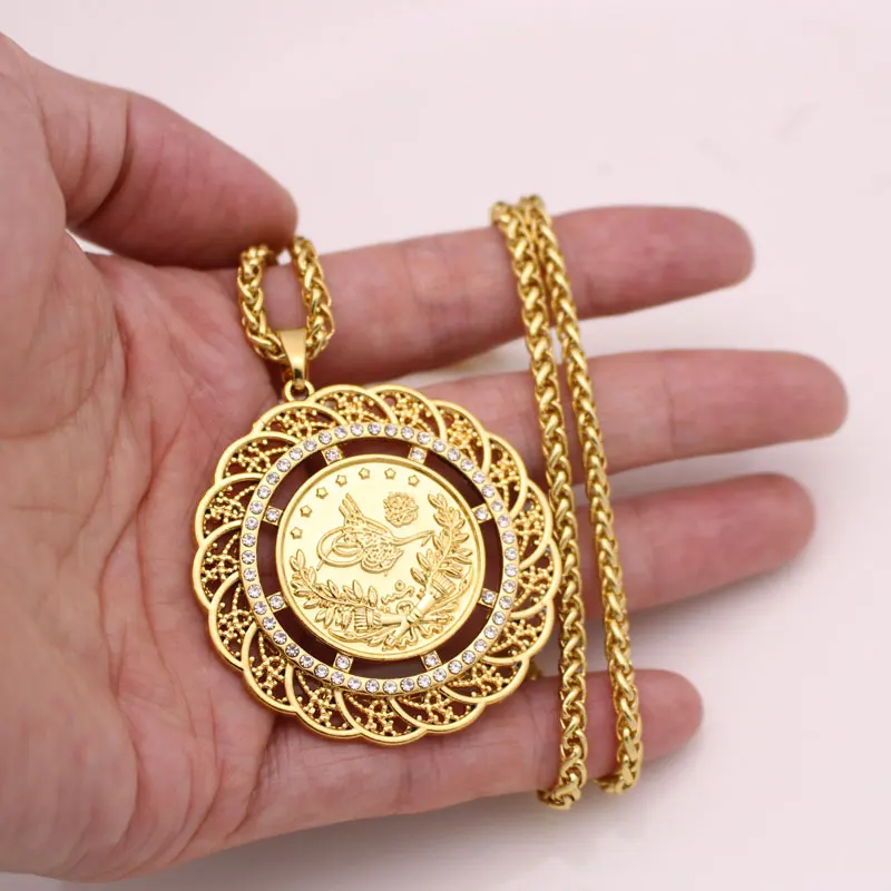 Islam Arab Coin Gold Color Turkey Coins 