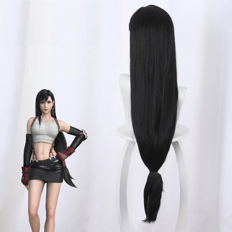 Final Fantasy VII Remake Tifa Cosplay Wig Tifa Lockhart Costume Headwear Accessories Halloween Woman Game With Straight Hair1 (6)