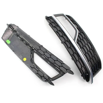 

For AUDI S5 S-Line(A5) 13-17 A Pair Front Bumper Fog Light Lamp Grille Grill Replacement