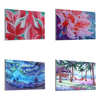

Shaped Diamond Painting Flowers Unicorn DIY 5D Part Diamond Cross Stitch Kit Crystal Rhinestone Art