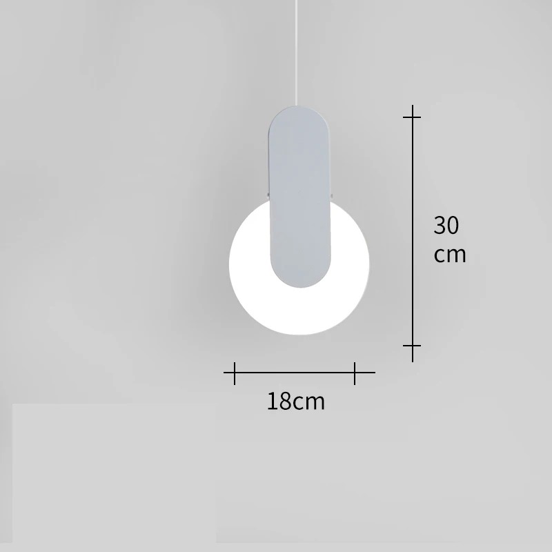 Nordic Modern Iron PVC LED Pendant Lights Lighting Home Decor Pendant Lamp Dining Living Room Bedroom Bedside Hanging Lamp - Цвет корпуса: White E