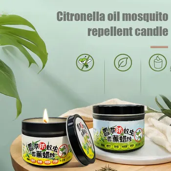 

New 2 Pack Natural Mosquito Repellent Candle Made with Essential Oils and a Soy Beeswax SCI88