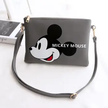 

Disney Lady Handbags 2020 New Handbag Mickey Minnie Envelope Cartoon Print Shoulder Messenger Bag