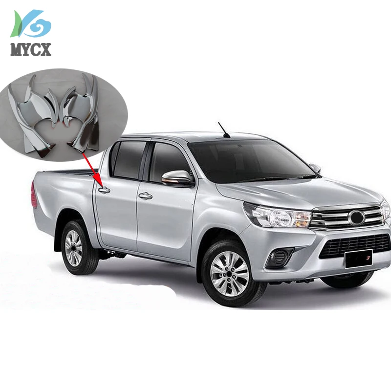 2019 ABS дверные ручки Внутренние планки для Toyota Hilux Revo Rocco 2016 2017 2018 автомобильный