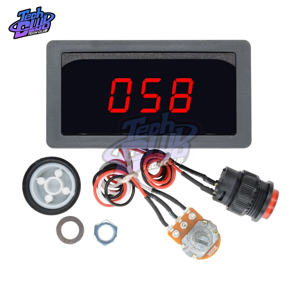 DC 6V-30V Adjustable PWM Motor Speed Controller 12V 24V MAX 8A 16KHz Digtal LCD Display DC motor Control CV Governor Switch