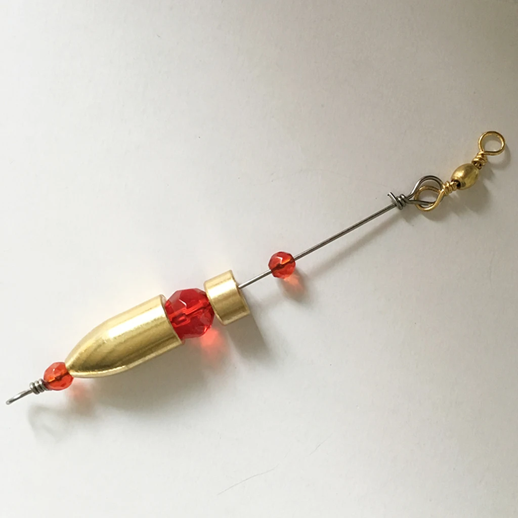 5 Packs Brass Carolina Ready Rig Fishing Rig Sinker Weights Terminal Tackle Fishing Tools