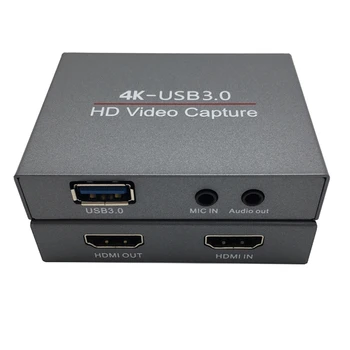 

USB3.0 HDMI HD Video Capture Card OBS Recorder Supports 4K Input/Output 1080P Recording